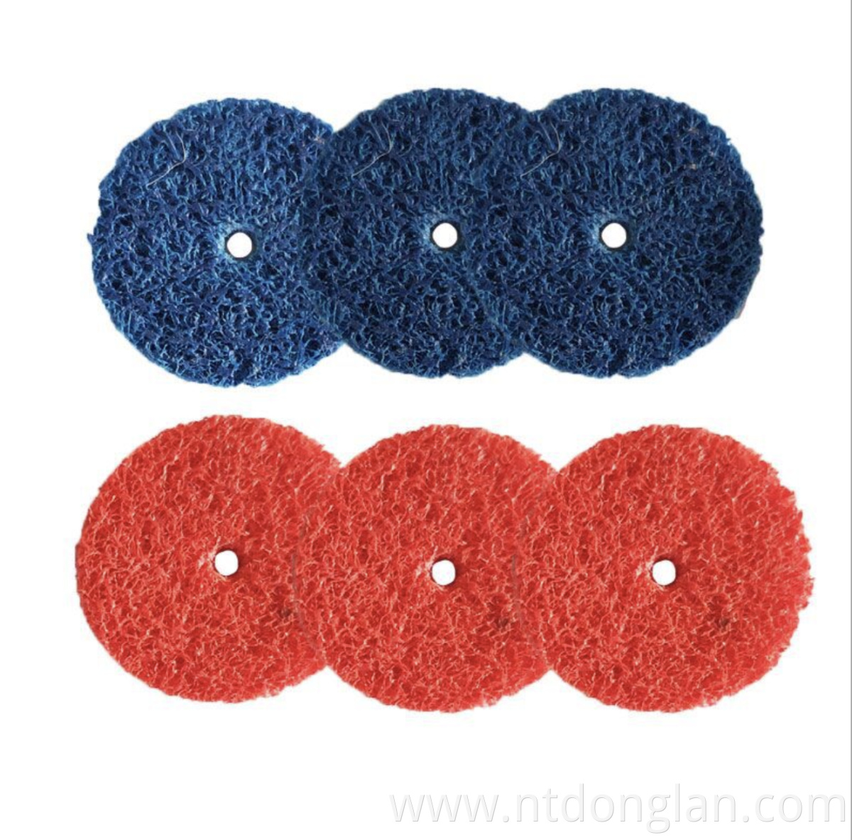 Non-woven polishing wheel Enter Hole Felt Glass Polishing Pad With Hook And Loop Backed